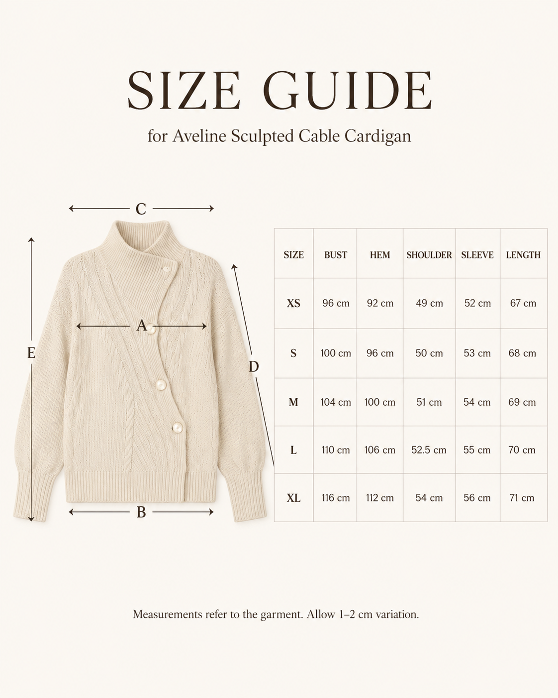 Aveline Sculpted Cable Cardigan