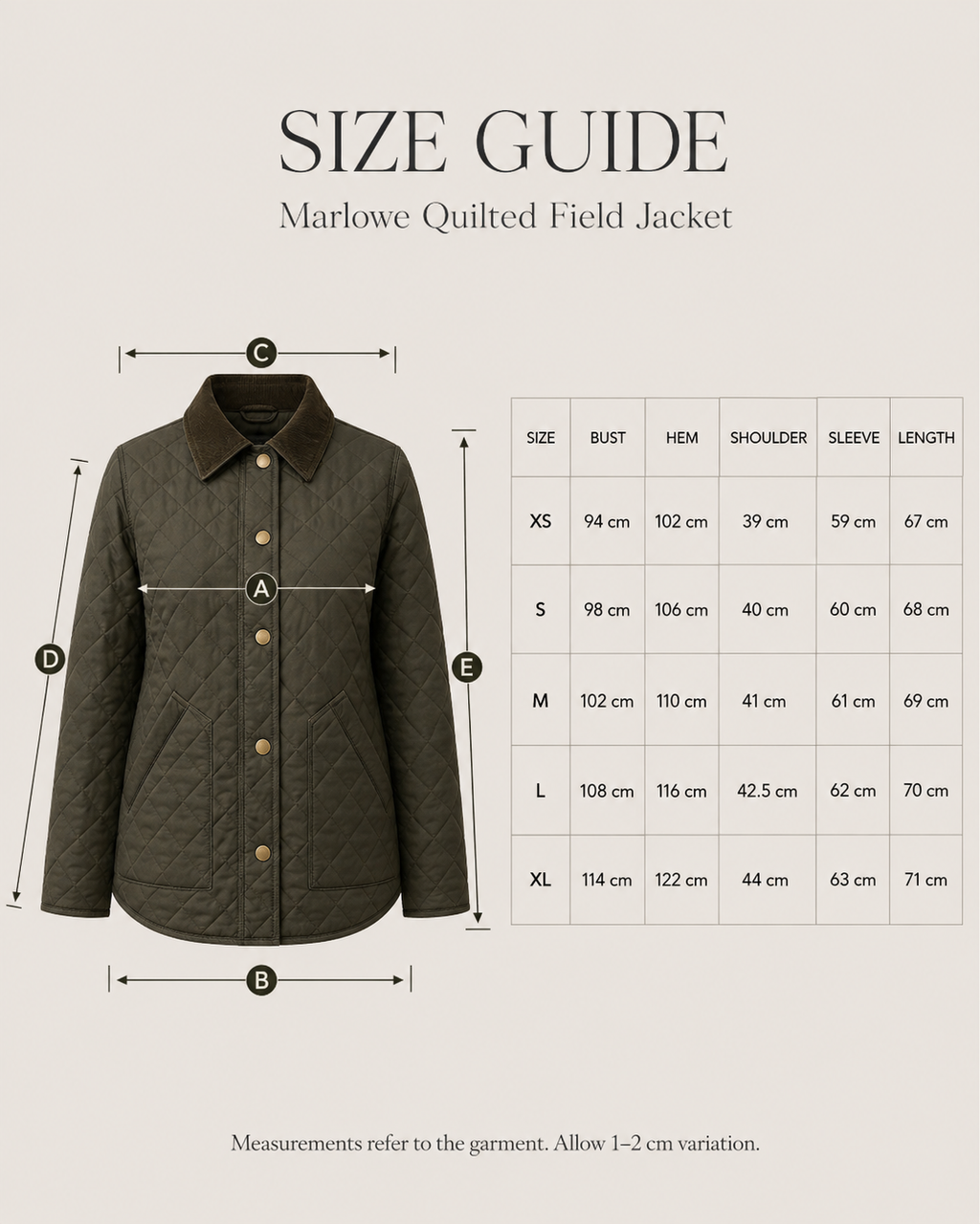 Marlowe Quilted Field Jacket