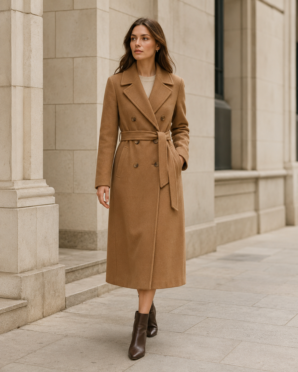 Arden Sculpted Wool Coat