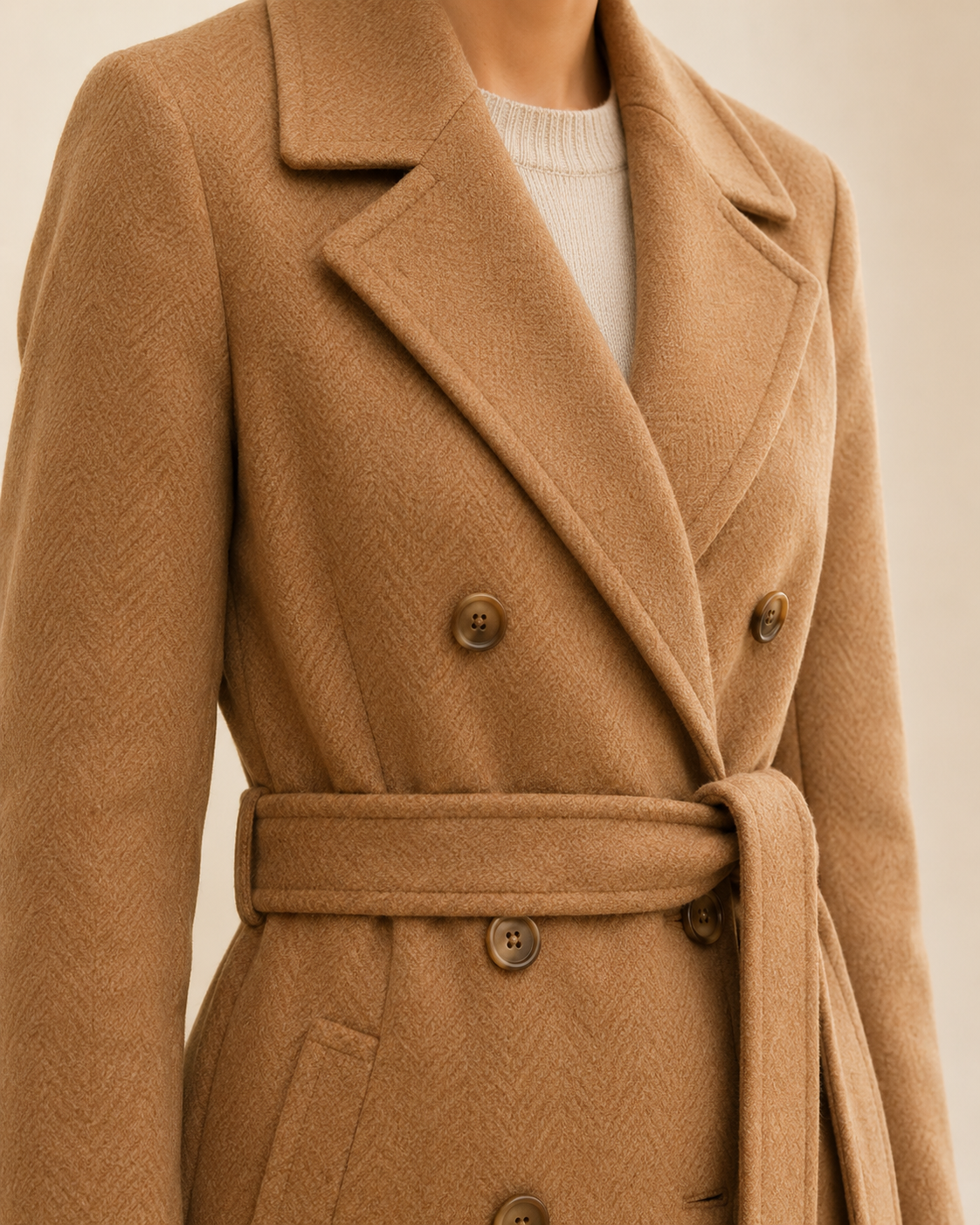 Arden Sculpted Wool Coat