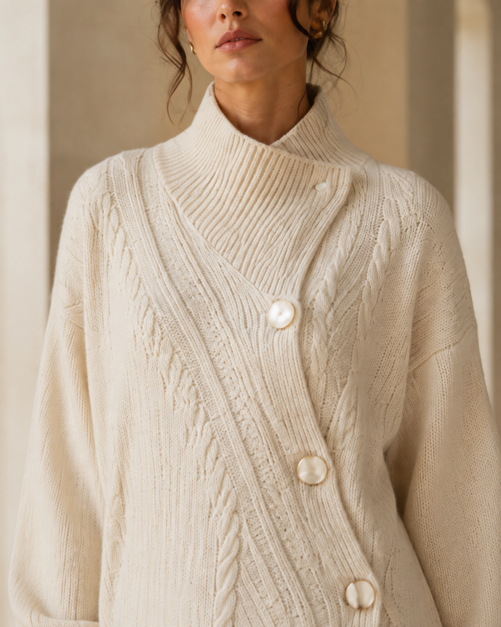 Aveline Sculpted Cable Cardigan